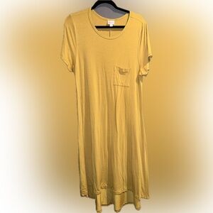 LuLaRoe Mustard Yellow Dress